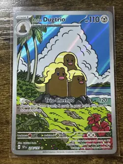 Alolan Dugtrio 208/191 Illustration Rare, Surging Sparks, Full Art, Pokemon TCG - Image 1