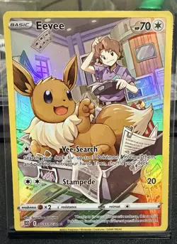 Eevee TG11/TG30 Swsh09: Brilliant Stars Trainer Gallery Holo Ultra Rare Pokemon - Image 1