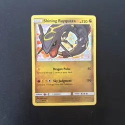 Shining Rayquaza Holo 56/73 Pokemon Card TCG SM Shining Legends Near Mint - Image 1