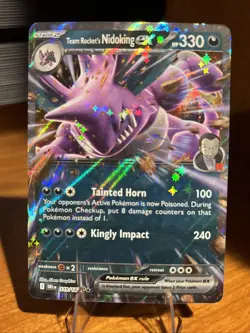 Team Rocket's Nidoking ex - 119/182 SV10: Destined Rivals NM Pokemon Card TCG - Image 1