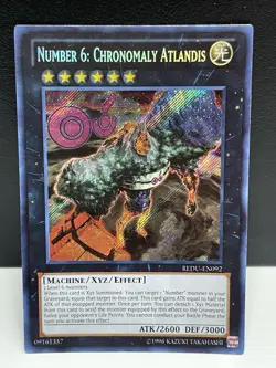 REDU-EN092 Number 6: Chronomaly Atlandis Secret Rare Unlimited Edition NM/VLP - Image 1
