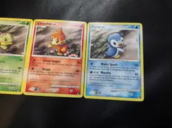 Pokemon TCG Pop Series 9 Card Set - Piplup 16, Turtwig 17, Chimchar 13 - LP - Image 3