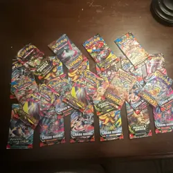 25x Pokemon TCG Sealed Booster Pack Lot Mega Evolution Surging Sparks Chaos ETC - Image 1