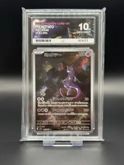 Mewtwo 183/165 Japanese 151 sv2a Pokemon Card TCG AR ACE 10 Gem Mint - Image 1