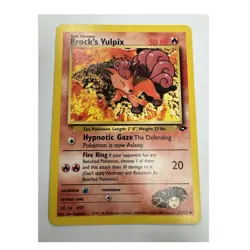 Pokemon Brock's Vulpix 37/132 Gym Challenge Uncommon Basic 50 HP English 2000 - Image 1
