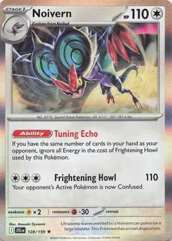 Pokemon Card - Noivern - Holo (128/159 - Journey Together) - Image 1