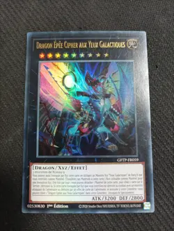 Carte Yu-Gi-Oh Dragon Epee Cipher Aux Yeux Galactiques Gftp-fr059 - Image 1