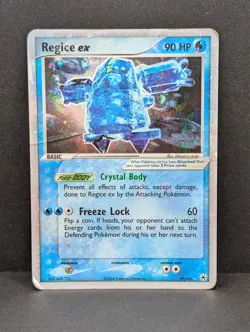 Regice Ex Hidden Legends 97/101 Holo Rare Pokemon TCG Nintendo cracked ice HP - Image 1