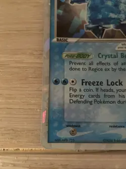 Regice ex 97/101 Hidden Legends Holo LP Vintage 2004 - Image 5