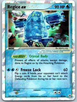 REGICE EX POKEMON HIDDEN LEGENDS 97/101 EX RARE LP HOLO - Image 2