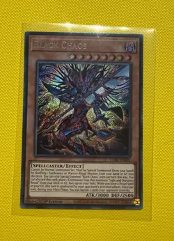 Yugioh Black Chaos Secret Rare CORI-EN001 1st Edition NM - Image 1