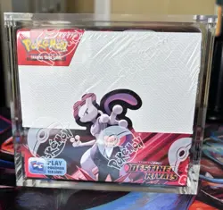 Pokemon Destined Rivals Booster Box + Acrylic Case *Tear See Pics New& Sealed ✅ - Image 1