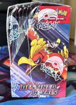 Pokemon Destined Rivals Booster Box + Acrylic Case *Tear See Pics New& Sealed ✅ - Image 5