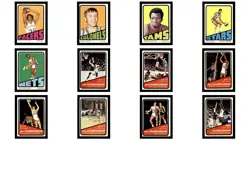 1972-73 Topps Basketball Card Lot Partial Set 224/264 Trading Cards - Image 1
