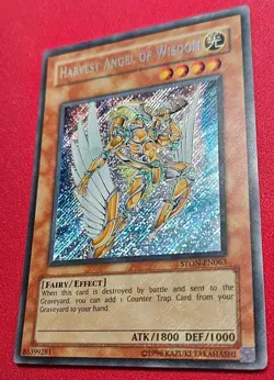 1x Yu-Gi-Oh! Harvest Angel Of Wisdom - STON-EN063 - Secret Rare - Unlimited - NM - Image 1