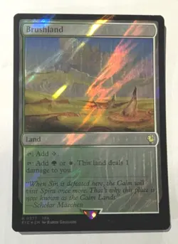Brushland (Surge Foil) Commander: Final Fantasy - MTG RARE - Image 1