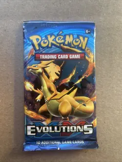 Pokemon "Evolutions" 10-Card Sealed Booster Pack (Mega Charizard) X1 - Image 1