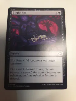 MTG - Blight Rot - Lorwyn Eclipsed - Regular - C - 89 - NM - Image 1