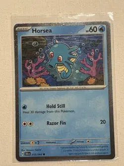Horsea 010/064 Cosmos Holo SV: Shrouded Fable NM Pokemon TCG Card - Image 1