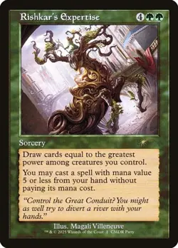 Rishkar's Expertise - Retro Frame Promo WPN HP MTG - Image 1