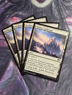 x4 MTG Perilous Landscape Playset 223 Modern Horizons 3 Magic 4x - Image 1