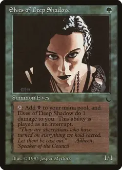 Elves of Deep Shadow The Dark HP MTG - Image 1