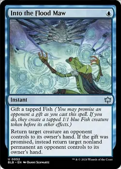 Magic The Gathering MTG INTO THE FLOOD MAW Bloomburrow NM Near Mint - Image 1