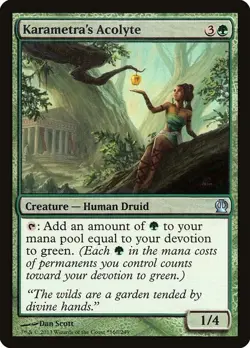Karametra's Acolyte Foil Theros Promos 160 NM MTG - Image 1