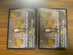 MTG Shadowmoor Red Black Elemental Token x2 (2008) Excellent - NM Condition - Image 2