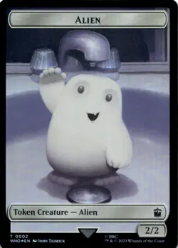 MTG Alien // Alien Salamander Double-Sided Token Foil NM Doctor Who - Image 1