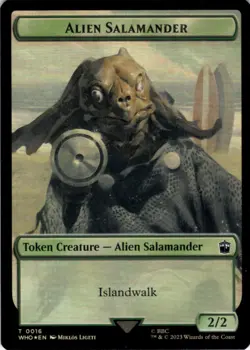 MTG Alien // Alien Salamander Double-Sided Token Foil NM Doctor Who - Image 2