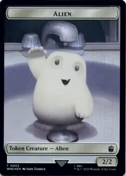 MTG Alien // Mark of the Rani Double-Sided Token Foil NM Doctor Who - Image 1