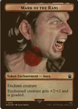 MTG Alien // Mark of the Rani Double-Sided Token Foil NM Doctor Who - Image 2