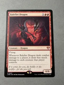 Balefire Dragon NON-FOIL CMM 207 MTG Commander Masters NM - Image 1