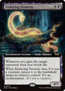 Enduring Tenacity (Extended Art) [Duskmourn: House of Horror] Magic MTG - Image 1