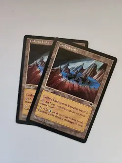 MTG 2X Caldera Lake - Tempest - Rare - Magic the Gathering - Image 1