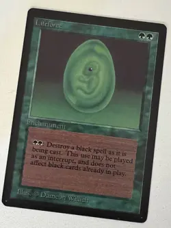Magic the Gathering MTG Beta Lifeforce NM- (Beta Bob) - Image 1
