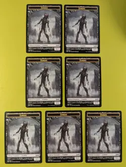 7 Zombie Token Ultimate Masters Magic the Gathering MTG 7 - Image 1