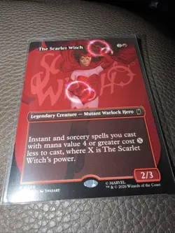The Scarlet Witch - Borderless - Marvel MSH - NM - MTG Non Foil - Image 3