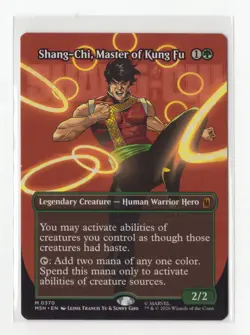 MTG TCG Shang-Chi, Master of Kung Fu #370 Borderless Marvel Super Heroes Nm - Image 1