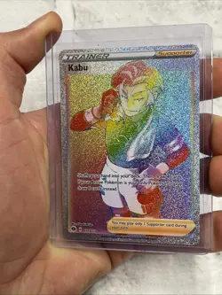Pokemon Card Kabu 077/073 Champions Path Rainbow Secret Rare Holo NM Pokemon - Image 2