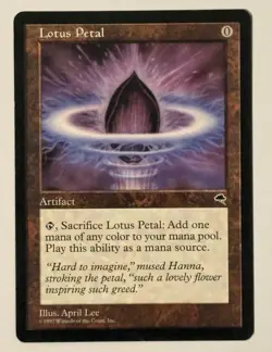Wizards of the Coast MTG Lotus Petal Tempest Artifact Regular Deckmaster #294 - Image 1
