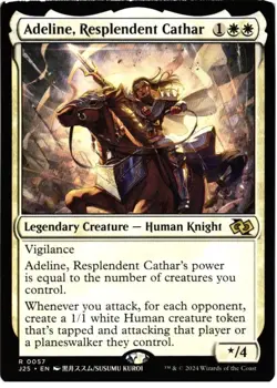 Adeline, Resplendent Cathar (Anime) 57 Foundations Jumpstart MTG NM - Image 1