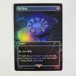 NM Foil Sol Ring Secret Lair Marvel Iron Man Artifact Commander SLD MTG - Image 1
