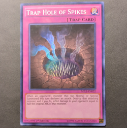 Yu-Gi-Oh! TCG Konami Trap Hole of Spikes MIL1-EN022 Millennium SR Holo 1st - Image 1