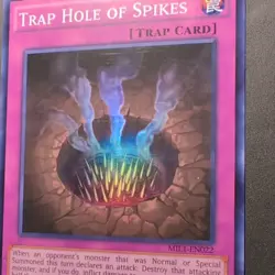 Yu-Gi-Oh! TCG Konami Trap Hole of Spikes MIL1-EN022 Millennium SR Holo 1st - Image 2