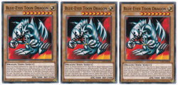 3x Blue-Eyes Toon Dragon - (LDS1-EN056 - 1st Ed - Common) - NM - Yugioh - Image 1