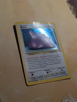 Ditto 3/62 Holo Rare WotC Pokemon Trading Card Game TCG Fossil Vintage ✨ - Image 4