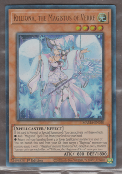 Rilliona, the Magistus of Verre MAMA-EN058 Ultra Rare Yu-Gi-Oh! TCG Card - Image 1