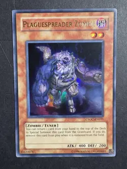 YuGiOh Plaguespreader Zombie CSOC-EN031 Ultra Rare Unlimited Ed Near Mint - Image 1